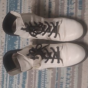 Dr Scholls, black and white